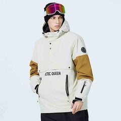 Pull polaire à col rond et poche kangourou pour homme