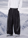 Pantalon de ski ample Nightline Park pour homme avec courbes réfléchissantes