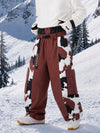 Pantalon de snowboard homme extra ample à blocs de couleurs réfléchissants Wild Motion