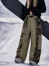 Pantalon de snowboard extra ample à blocs de couleurs réfléchissants Wild Motion pour femme