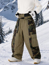 Pantalon de snowboard extra ample à blocs de couleurs réfléchissants Wild Motion pour homme