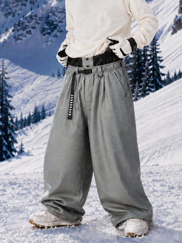 Pantalon de snowboard ample OG pour homme, style urbain, inspiré des vêtements de travail, avec rivets apparents et coupe large.