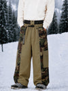 Pantalon de snowboard extra ample à blocs de couleurs réfléchissants Wild Motion pour homme