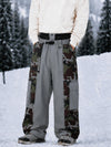Pantalon de snowboard extra ample à blocs de couleurs réfléchissants Wild Motion pour homme