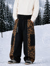Pantalon de snowboard extra ample à blocs de couleurs réfléchissants Wild Motion pour homme