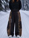 Pantalon de snowboard extra ample à blocs de couleurs réfléchissants Wild Motion pour femme