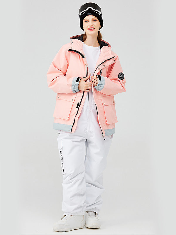 Ensemble veste et pantalon de ski/snowboard Mountain Dope pour femme, isolé et chaud.