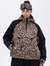 Veste de snowboard bomber camouflage Mountain Freestyle pour femme avec poche cargo