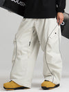 Pantalon de ski cargo ample et réfléchissant à bord lumineux Gsou Snow pour femme