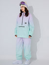 Combinaisons de snowboard d'hiver colorées et fluo pour femmes