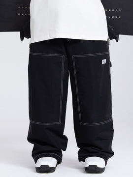 Pantalon cargo en denim Mountain Freerider pour homme, style ample, idéal pour le snowboard.