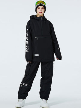 Combinaisons de ski anorak à demi-zip WinterPeak SnowGuard pour femmes