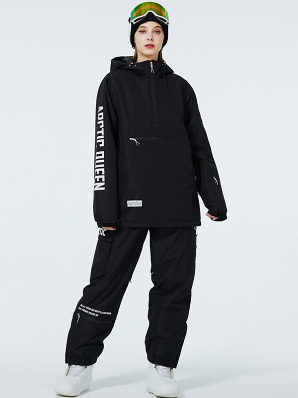 Combinaisons de ski anorak à demi-zip WinterPeak SnowGuard pour femmes