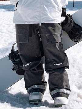 Men's Nandn Mountain Beast Prime Loose Fit Denim Snowboard Pants