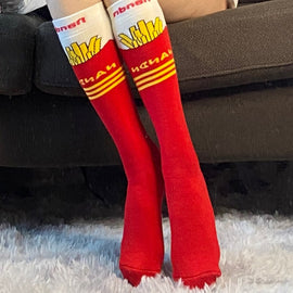 Chaussettes de ski et de snowboard Nandn City Escape unisexes en laine thermique longue