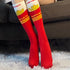 Chaussettes de ski et de snowboard Nandn City Escape unisexes en laine thermique longue