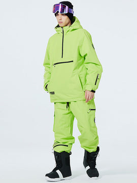 Combinaisons de ski anorak à demi-zip WinterPeak SnowGuard pour hommes