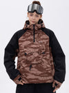 Veste de snowboard bomber camouflage Mountain Freestyle pour femme avec poche cargo