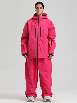 Combinaisons de ski Gsou Snow pour femmes, résistantes, isolées et coupe-vent.