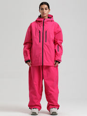 Combinaisons de ski Gsou Snow pour femmes, résistantes, isolées et coupe-vent.