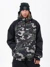 Veste de snowboard bomber camouflage Mountain Freestyle pour homme avec poche cargo