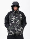 Veste de snowboard bomber camouflage Mountain Freestyle pour homme avec poche cargo