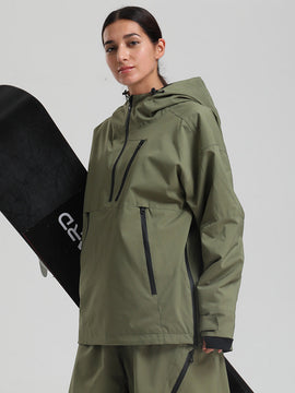 Anorak ample et résistant pour femme, style montagne, de la marque Gsou Snow.
