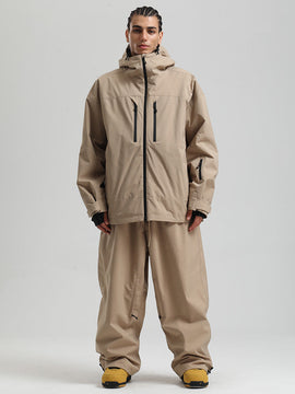 Combinaisons de ski Gsou Snow pour hommes, résistantes, isolées et coupe-vent.