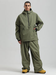Combinaisons de snowboard anorak Gsou Snow pour hommes, résistantes et au style urbain.