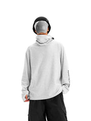 Pull de ski d'hiver chaud à col montant pour homme, taille L