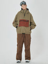 Veste bomber ample d'hiver pour femme et pantalon cargo de snowboard stylé