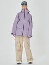 Veste de snowboard anorak Mountain Breaker pour femme avec pantalon de ski cargo stylé