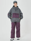 Veste bomber ample d'hiver pour femme et pantalon cargo de snowboard stylé
