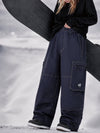 Pantalon de snowboard cargo ample à coutures épaisses pour femme, style utilitaire Wild Soul Crew