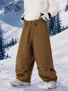 Pantalon de snowboard cargo utilitaire UrbanCraft pour homme, à double genouillère et empiècements renforcés par rivets