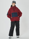 Veste bomber ample d'hiver pour femme et pantalon cargo de snowboard stylé