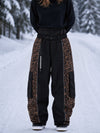 Pantalon de snowboard extra ample à blocs de couleurs réfléchissants Wild Motion pour femme