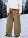 Pantalon de snowboard cargo ample et extensible pour homme, style freestyle, en tissu Techline utilitaire et résistant.