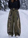 Pantalon de snowboard extra ample à blocs de couleurs réfléchissants Wild Motion pour femme
