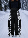 Pantalon de snowboard extra ample à blocs de couleurs réfléchissants Wild Motion pour femme