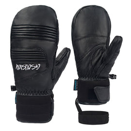 Gants et moufles de snowboard Gsou Snow en cuir de chèvre pour femmes, adaptés à toutes les conditions météorologiques