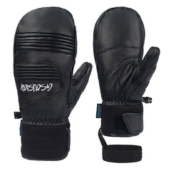 Gants et moufles de snowboard Gsou Snow en cuir de chèvre pour femmes, adaptés à toutes les conditions météorologiques