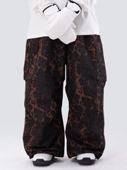 Pantalon de snowboard ample léopard Mountain Chill Freestyle Prime pour femme