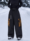 Pantalon de snowboard cargo freestyle ample Park Rider Hyper Flux Urban Graffiti pour femme