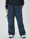 Women's baggy ski pants, mountain expedition style, with side cargo pockets