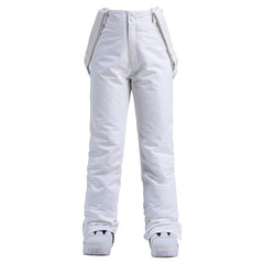 Salopette de ski Mountains Aurora blanche isolée pour femme