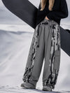 Pantalon de snowboard extra ample à blocs de couleurs réfléchissants Wild Motion pour femme