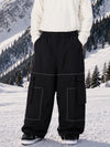 Pantalon de snowboard ample Park Rider Nightline pour homme, poches cargo et liserés réfléchissants