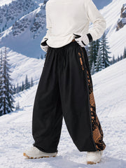 Pantalon de snowboard freestyle Hyper Flux Extra Baggy pour homme avec fermeture éclair latérale et empiècement graffiti