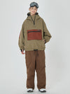 Veste bomber ample d'hiver pour femme et pantalon cargo de snowboard stylé